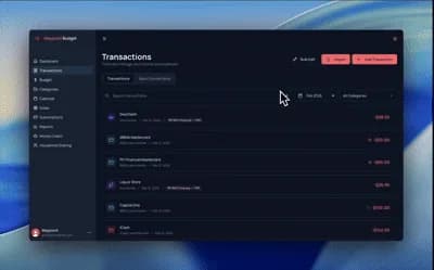 Bulk Edit Transactions demo
