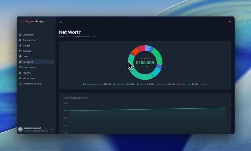 Net Worth Tracker demo