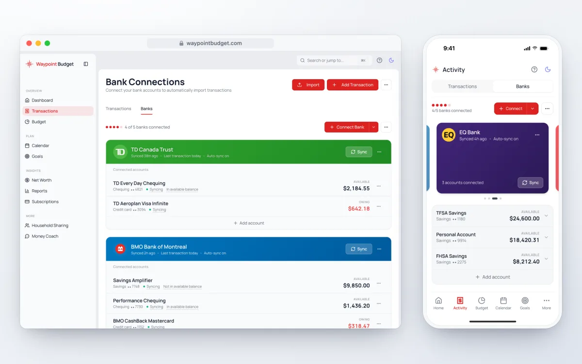 Banks Page Gets a New Look screenshot