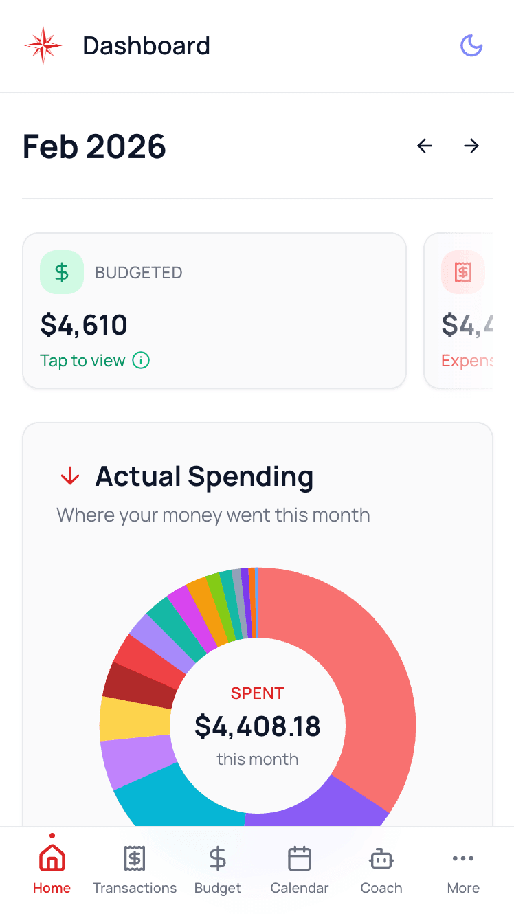 Waypoint Budget mobile app