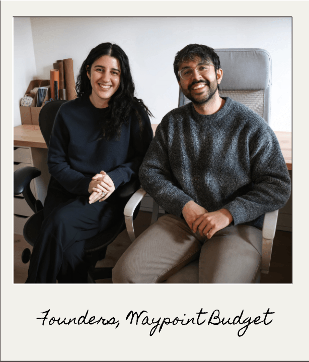 Florencia Chomski and Ahmad Jamal - Co-Founders of Waypoint Budget