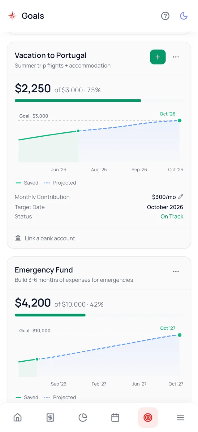 Waypoint Budget debt payoff goals with snowball plan